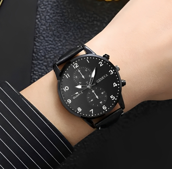 Reloj de lujo Italiano Geneva | Correa en Cuero✨