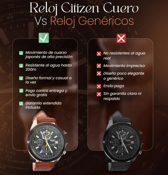 RELOJ CITIZEN CORREA DE CUERO-EDICION LIMITADA™