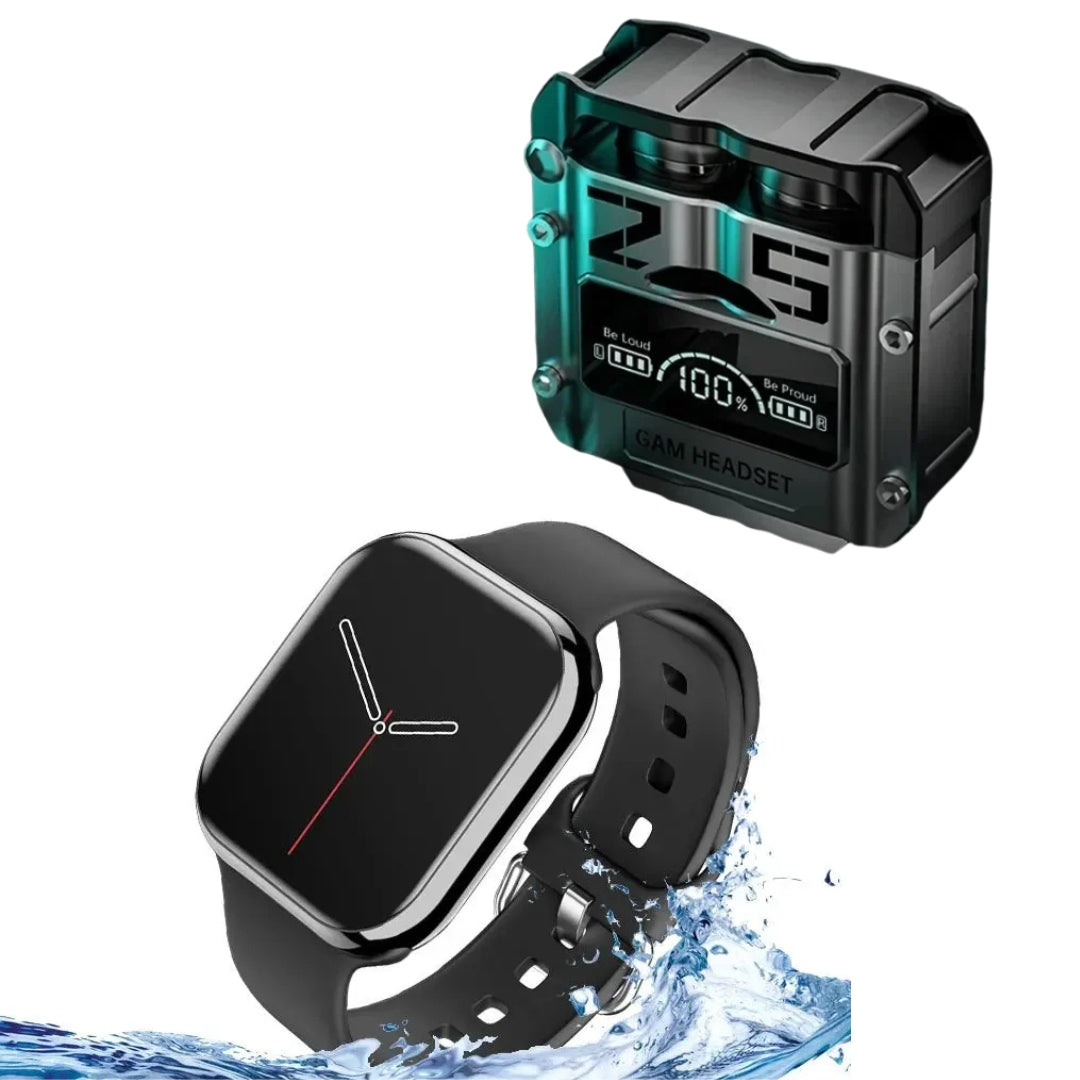 🔥 Super Combo liquidación Tech: Reloj T500 + Audífonos M25 + 2 Manillas de Regalo 🎁