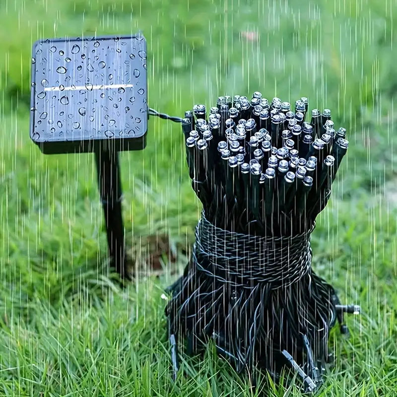 2X1 Luces solares navideñas💡 Ahorra energia y disfruta las mejores luces navideñas con panel solar, 10 metros + 10 metras de regalo adicional🎁