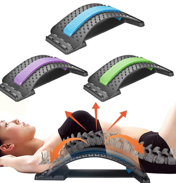 Estirador masajeador Lumbar con acupresión y terapia magnética- Oferta Limitada