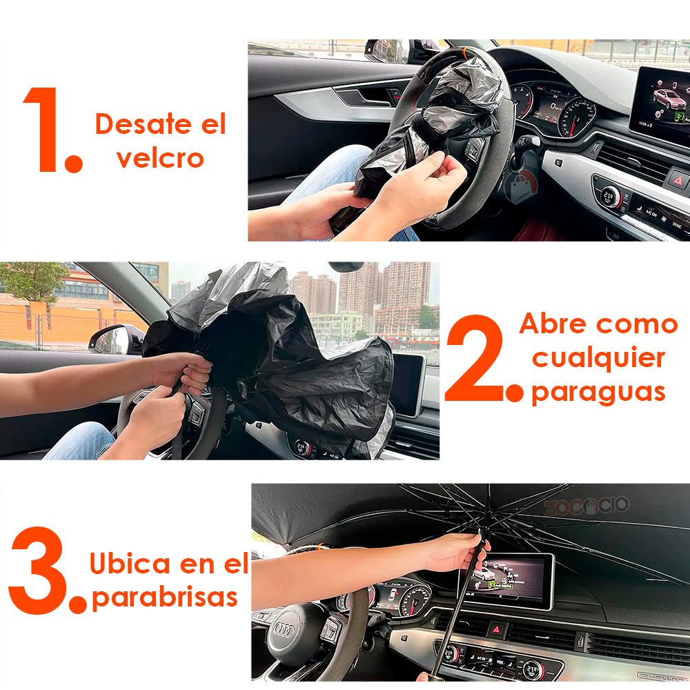 Sombrilla Parasol de Carro – Protección solar  al instante☀️🚫