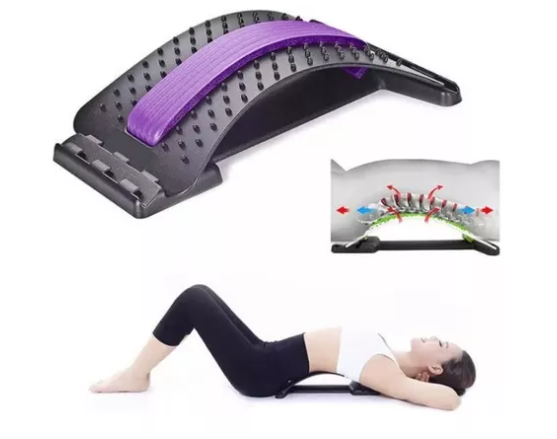 Estirador masajeador Lumbar con acupresión y terapia magnética- Oferta Limitada
