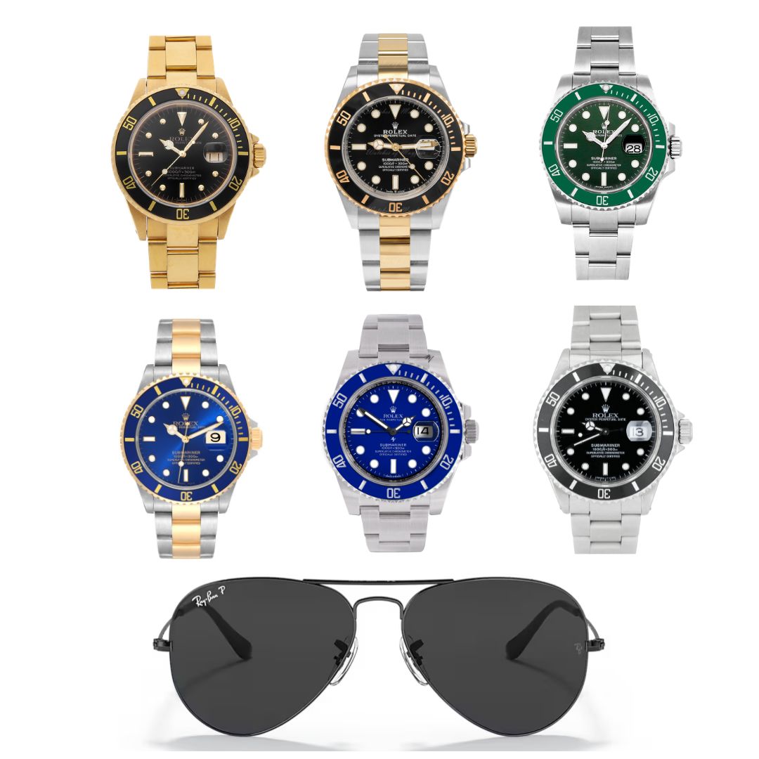 Reloj Rolex Submariner y de regalo🎁 Gafas Ray-Ban de lujo