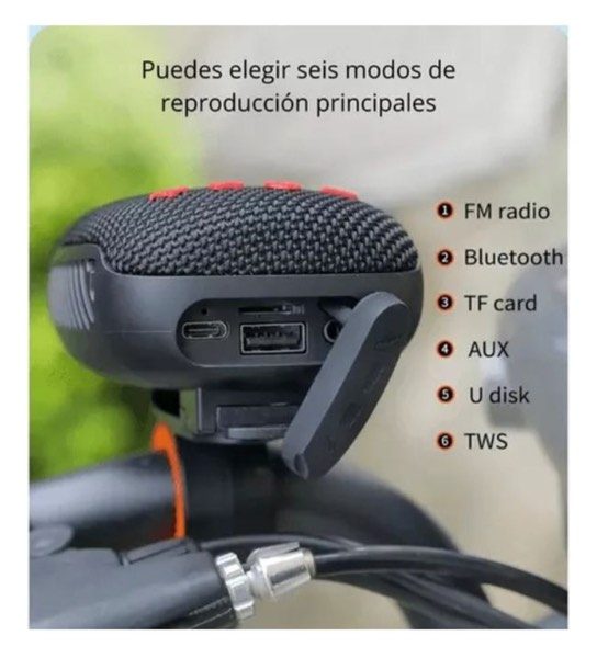Parlante Bluetooth T&G: libertad, ritmo y potencia en cada trayecto para moto o bici