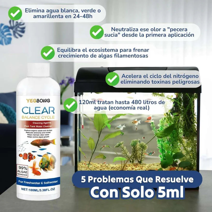 Limpiador potente  de Agua  para Acuario