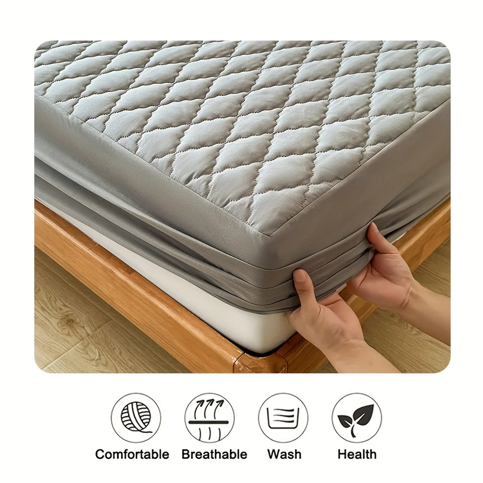 Forro Protector antifluidos para colchon  🛏️ y Lleva gratis🎁 2 Fundas protectoras de almohada