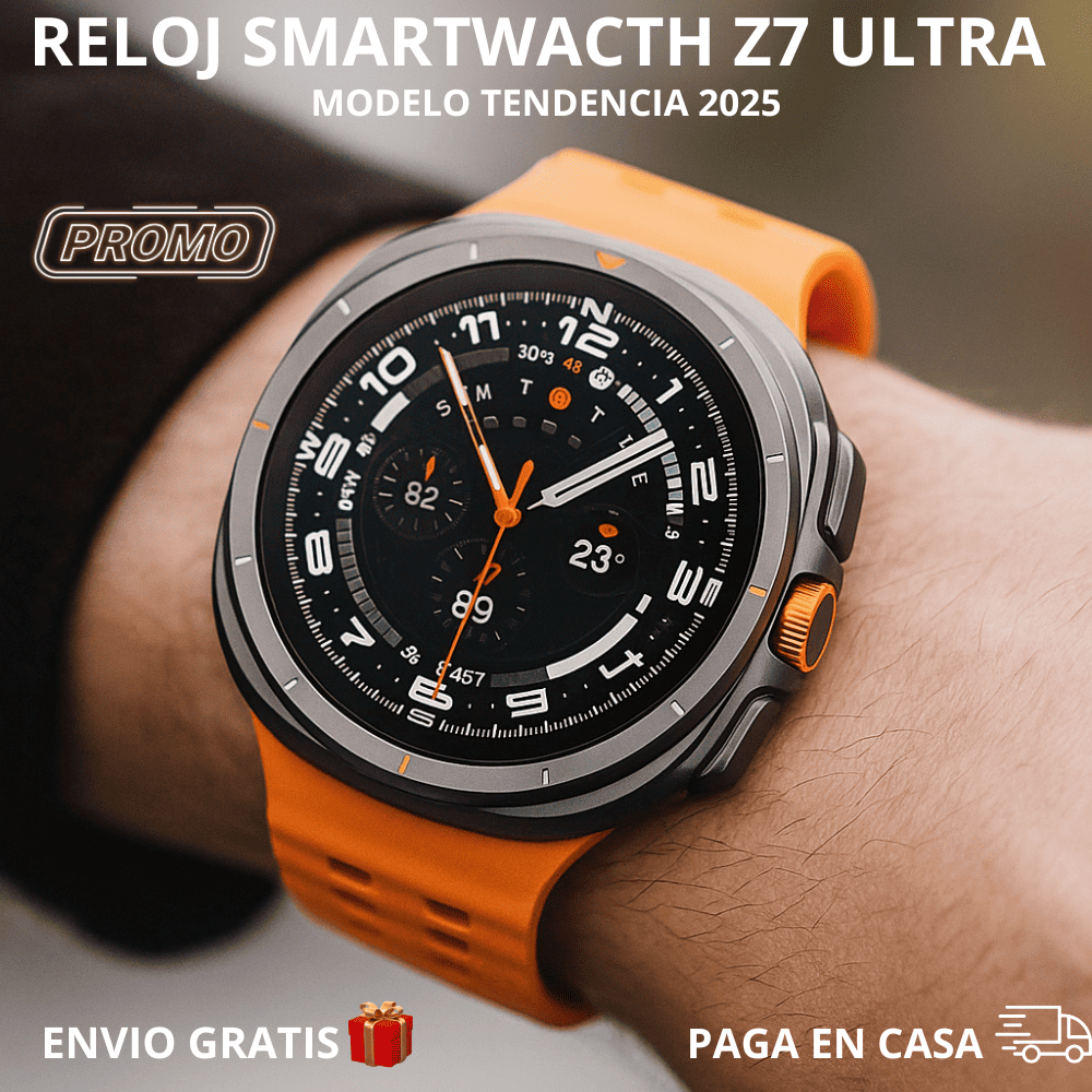 RELOJ SMARTWATCH Z7 ULTRA -2 ESTILOS🟠⚫   EN 1 SOLO RELOJ NEW MODEL 2025