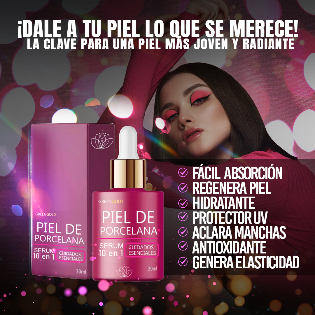 Piel de Porcelana Serum Glow - Tu piel, suave y radiante como porcelana💖