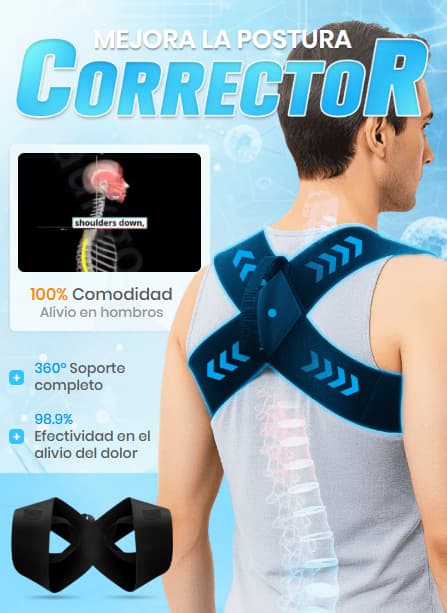 CORRECTOR  DE POSTURA ORTOPEDICO DE ESPALDA-MASEDA FIT™