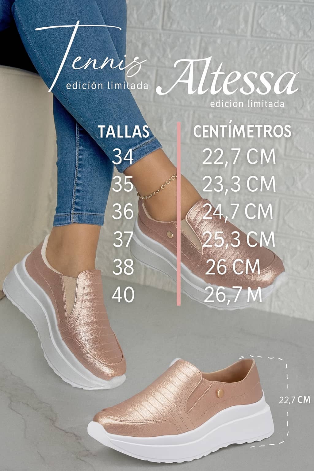 Tennis Altessa®   — Luce más alta sin tacones y camina como una reina👑