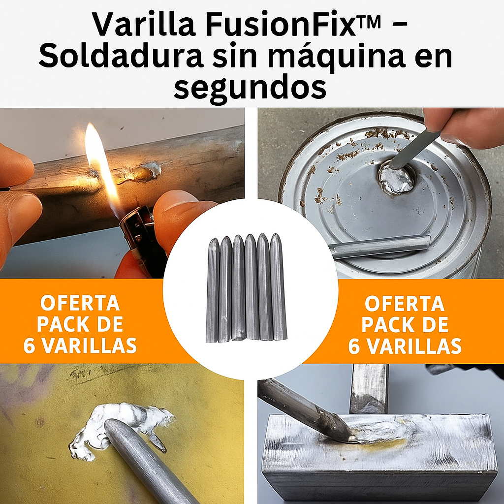 Varilla FusionFix™ – Soldadura sin máquina en segundos