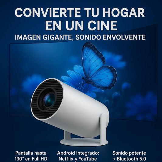 🎬 VIVE EL CINE EN CASA: NOCHES ÚNICAS CON TU PROYECTOR FULL HD HY300 PRO