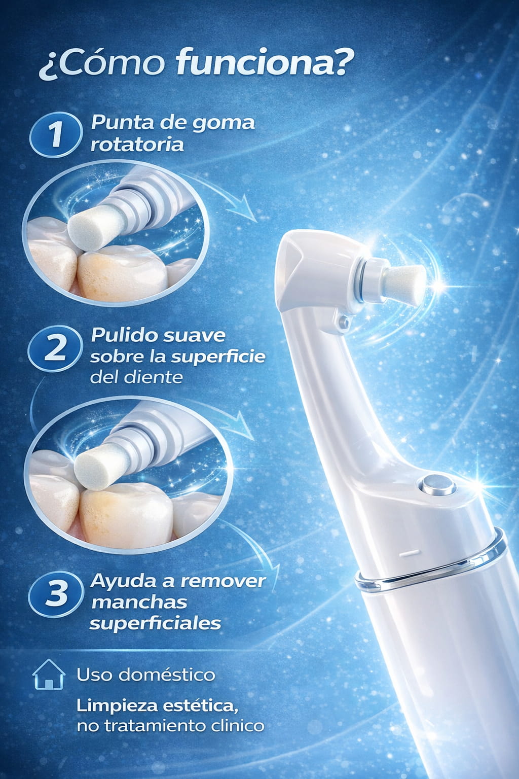 PULIDOR  DENTAL QUITA MANCHAS  SMILE 360°