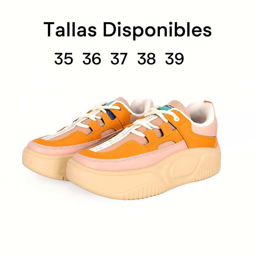 🌟Tenis Love Sneacker® Estilo urbano con altura y comodidad