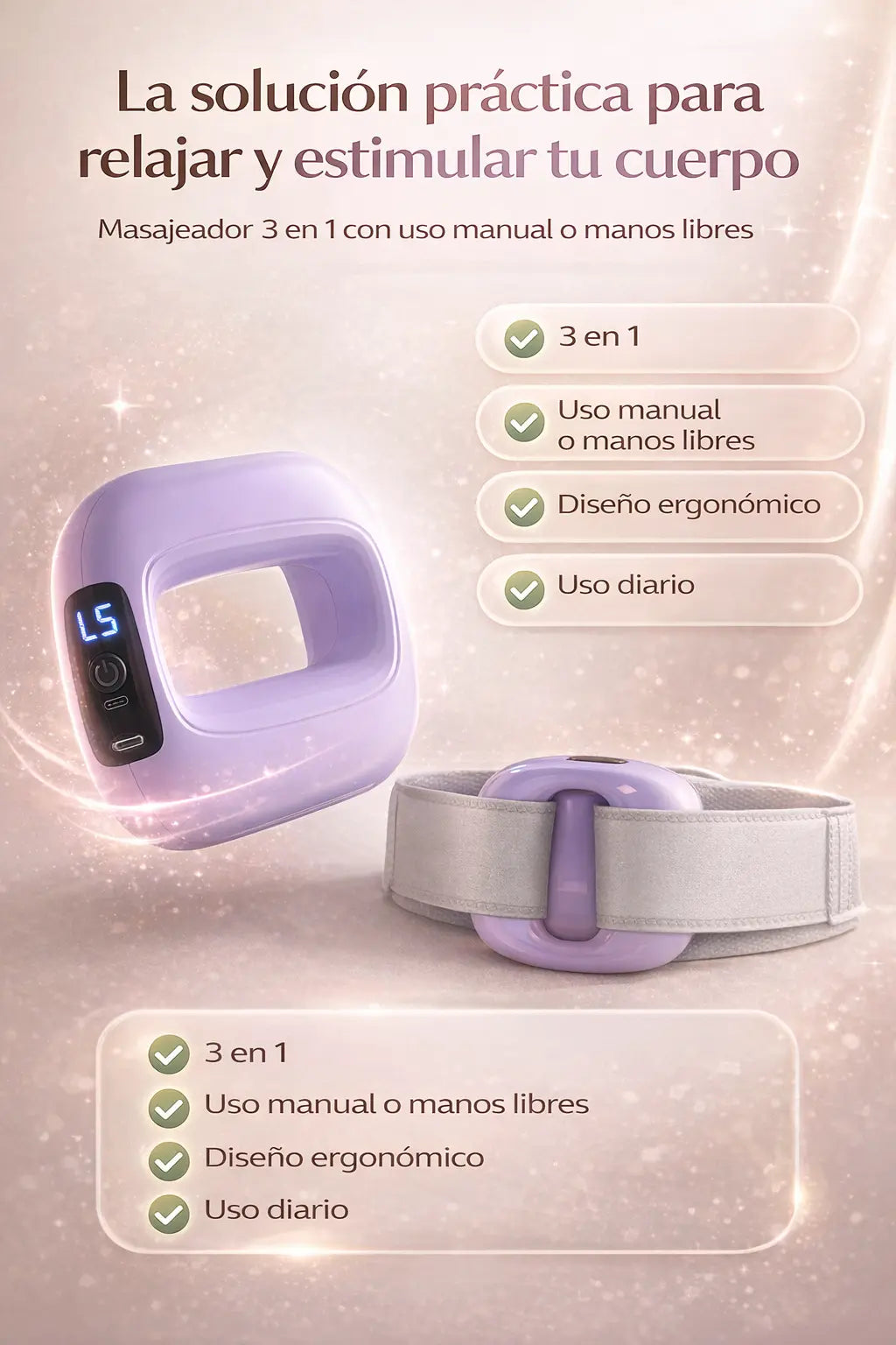 IONIC-BELT™ MASAJEADOR PRO + CINTA AJUSTABLE 3 EN 1🎁