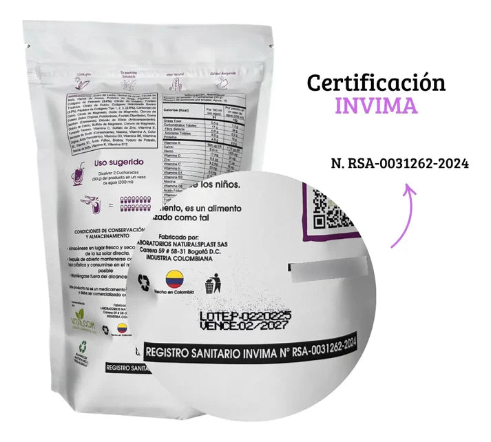 Paga 1 lleva 2 Multi-Colágeno 5 en 1 + Biotina & Vitamina C