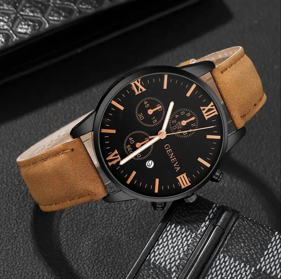 Reloj de lujo Italiano Geneva | Correa en Cuero✨