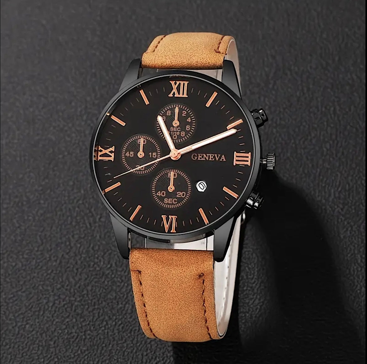 Reloj de lujo Italiano Geneva | Correa en Cuero✨