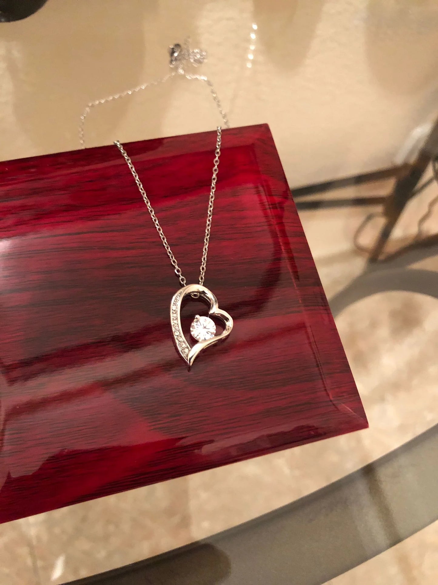 Luxury Love™ – Collar de corazon Elegante (Incluye Caja de regalo y  Nota Especial)🎁