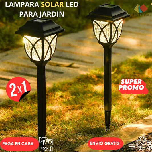 Lampara Luz solar SolarMax para Jardin - Oferta 2 x1