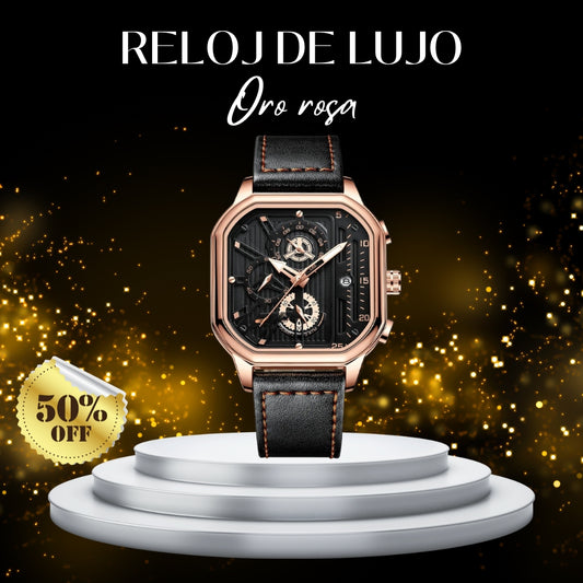Reloj de Lujo elegante tono oro rosa - Lujo y elegancia sin limites