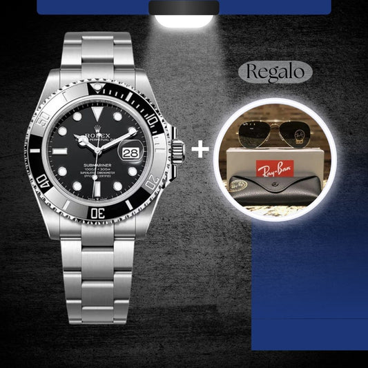 Reloj Rolex Submariner y de regalo🎁 Gafas Ray-Ban de lujo