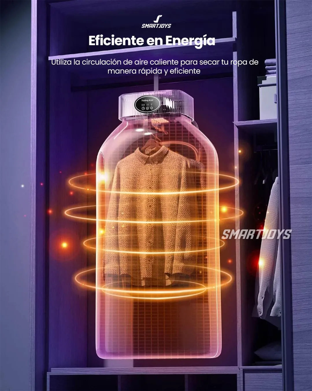 Secador UV Portátil - Ropa Seca y Libre de Bacterias👕 💨