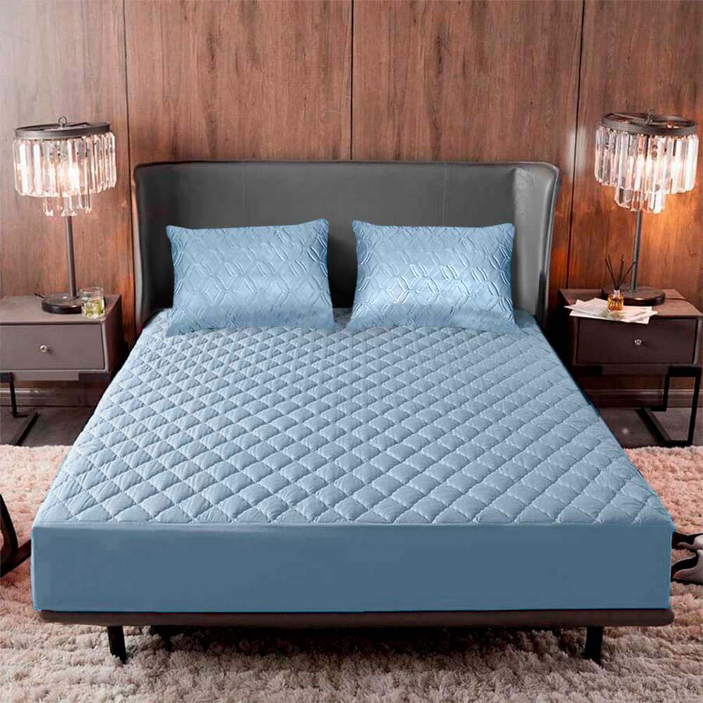 Forro Protector antifluidos para colchon  🛏️ y Lleva gratis🎁 2 Fundas protectoras de almohada