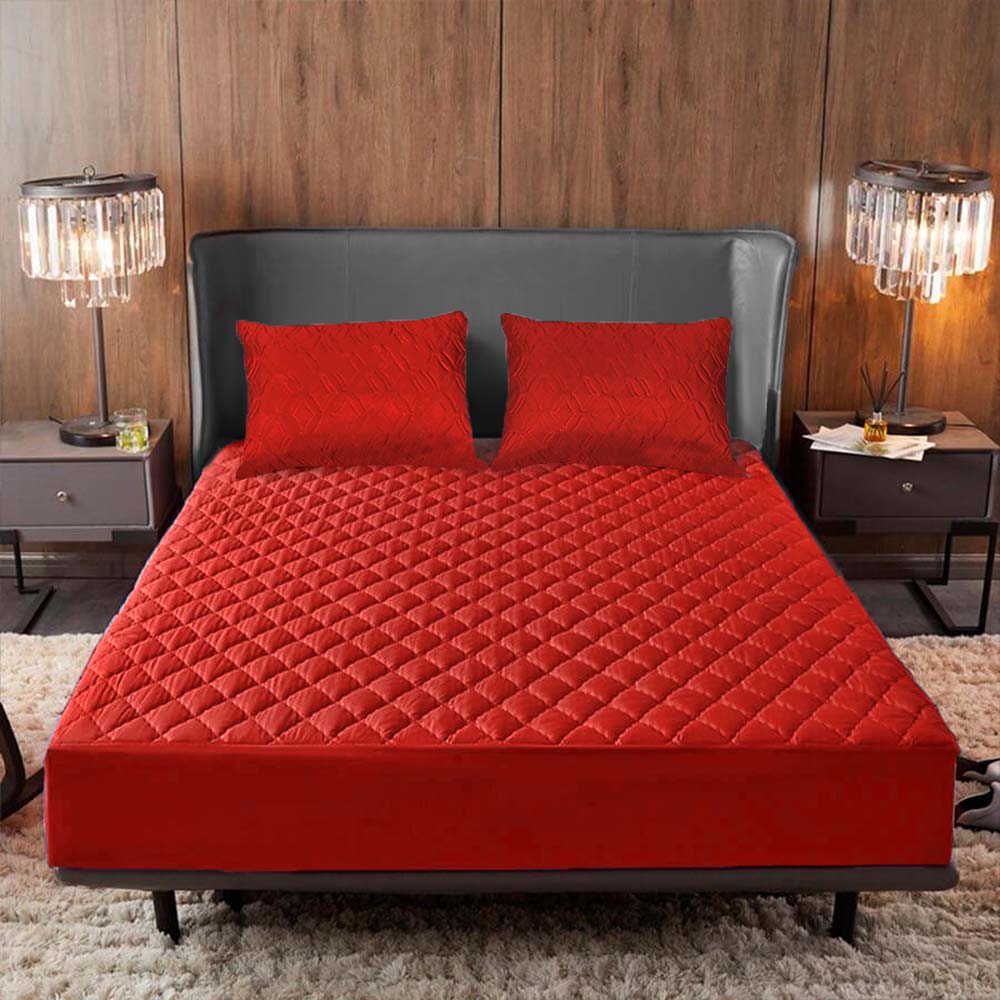 Forro Protector antifluidos para colchon  🛏️ y Lleva gratis🎁 2 Fundas protectoras de almohada