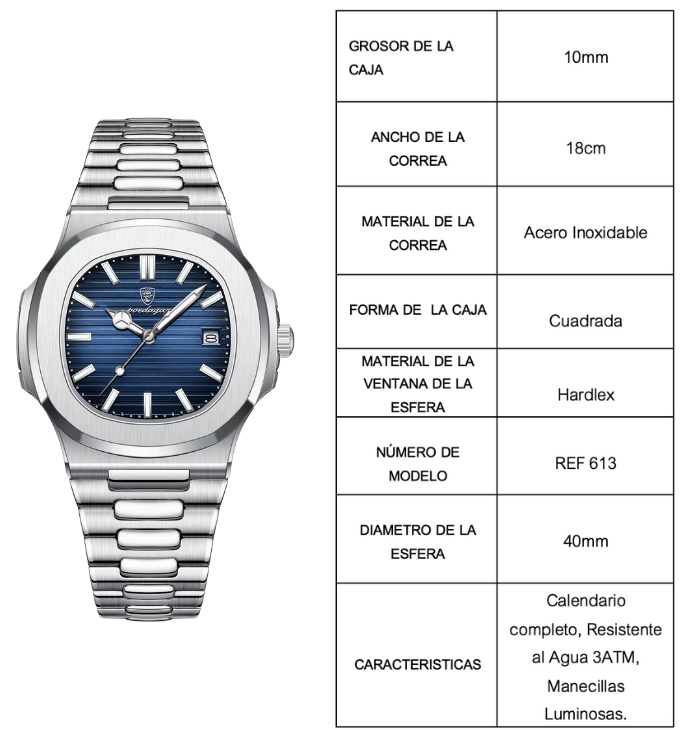 Reloj Poedagar Nautilus- Edición Limitada