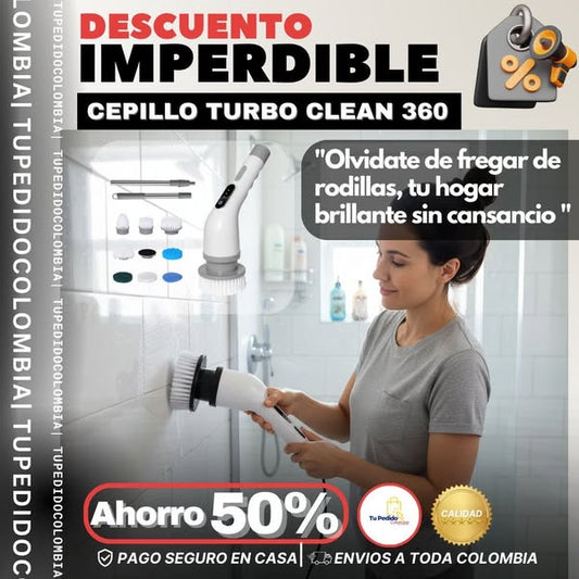 Cepillo De Limpieza Giratorio turbo clean 9 en 1