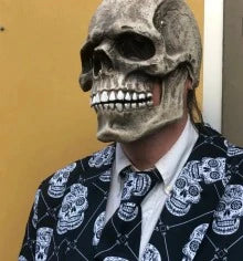 Mascara Calavera Halloween - Hiperrealista con movimiento