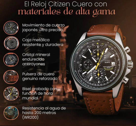 RELOJ CITIZEN CORREA DE CUERO-EDICION LIMITADA™