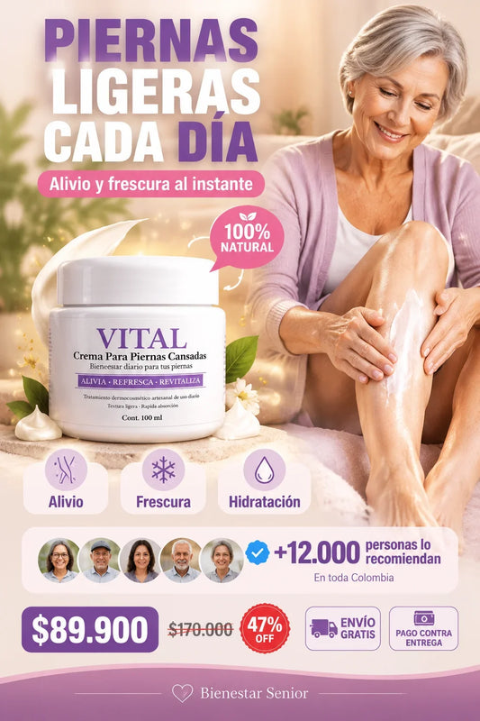 Crema Vital Piernas Cansadas 100ml paga 1 lleva 2